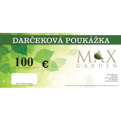 Darčeková poukážka 100 eur